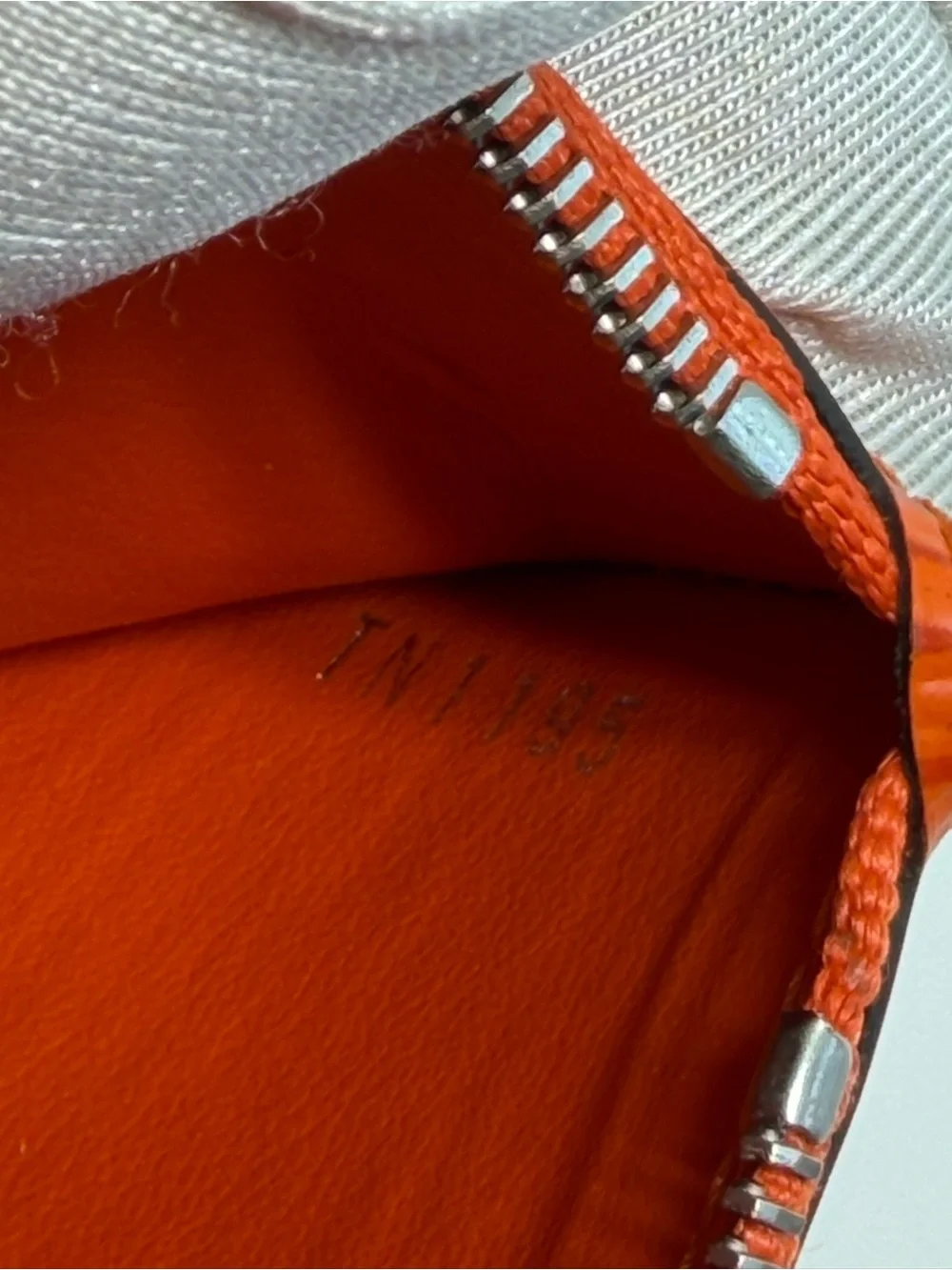 Louis Vuitton Orange Epi Leather Envelope Wallet